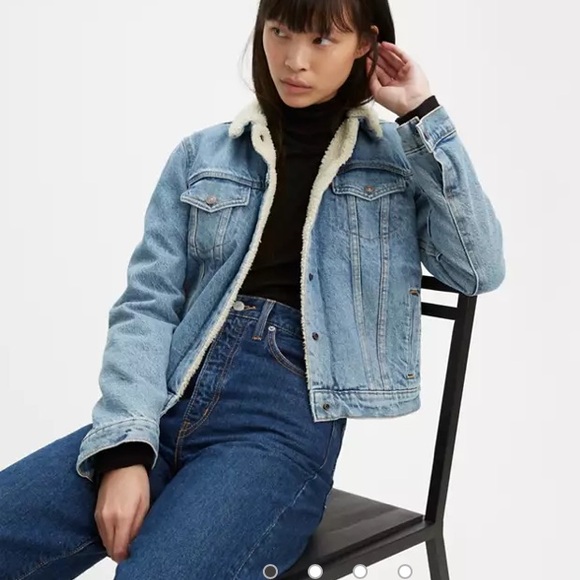 Levi's Jackets & Blazers - Levi Strauss and Co Original Sherpa Trucker Denim Jacket